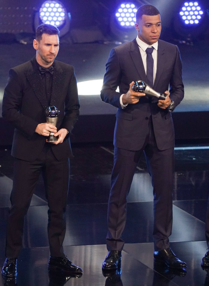 World cup final opponents but PSG team-mates Messi and Mbappe were of course named in the men's best world XI