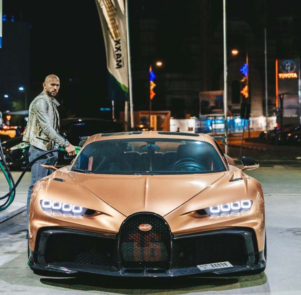 Andrew Tate's £5million Bugatti is set to be seized by cops
