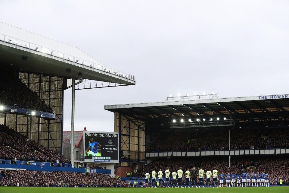 Goodison Park pays tribute to Atsu
