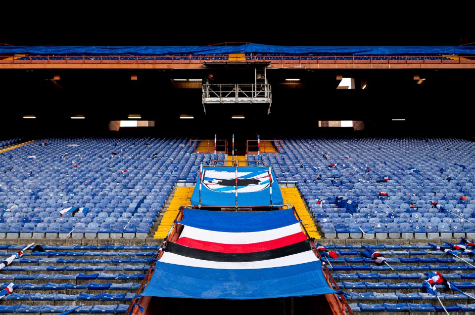 A pig's head and death threats were sent to Sampdoria headquarters