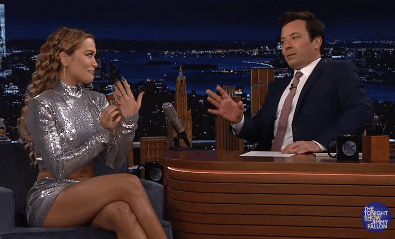 Rita Ora showed off her wedding bling for the first time
