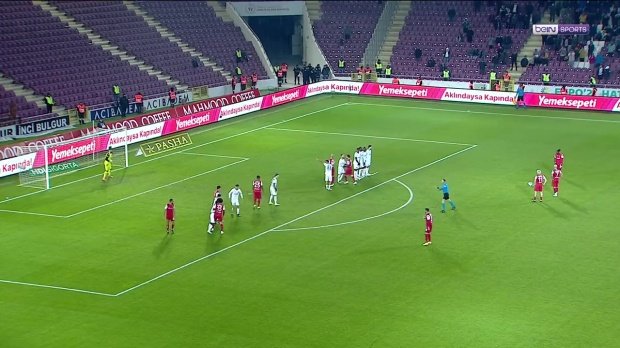 Atsu struck a brilliant free-kick in his final match