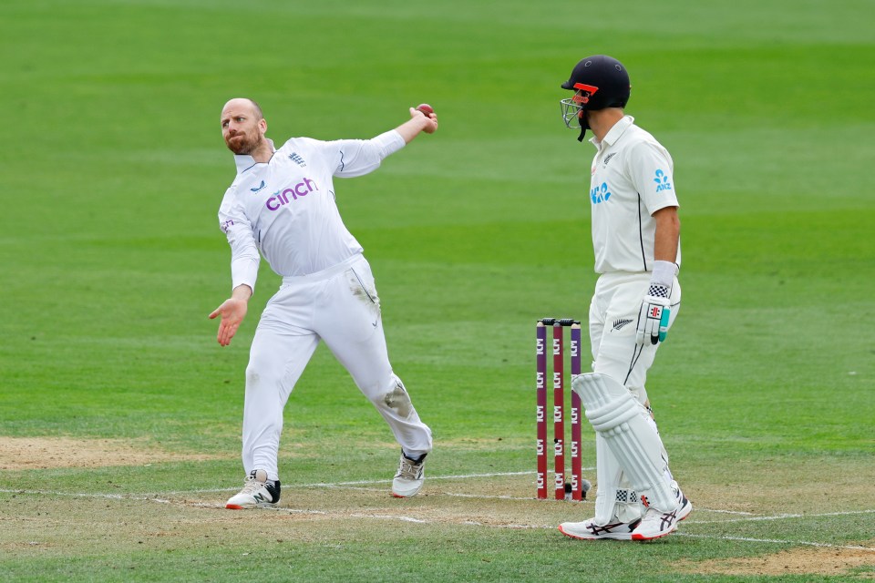 Jack Leach took three wickets
