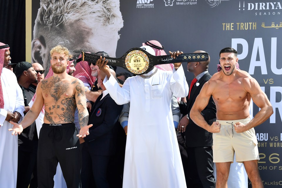 Jake Paul and Tommy Fury fight in Saudi Arabia
