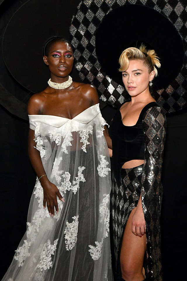 Florence Pugh and Jodie Turner-Smith at London’s Tate Modern on Thursday