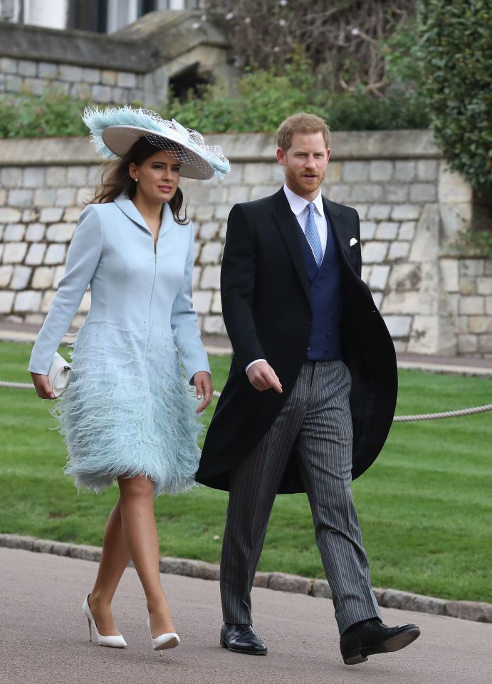 Sophie and Prince Harry at the wedding of Lady Gabriella Windsor and Thomas Kingston in 2019