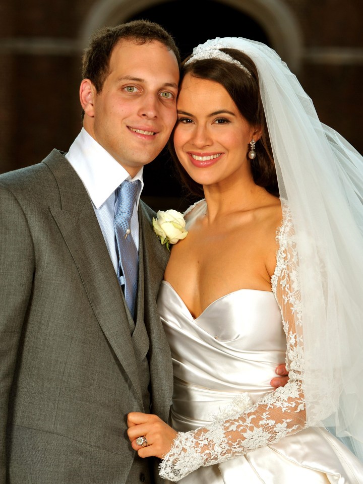 Freddie and Sophie on their wedding day
