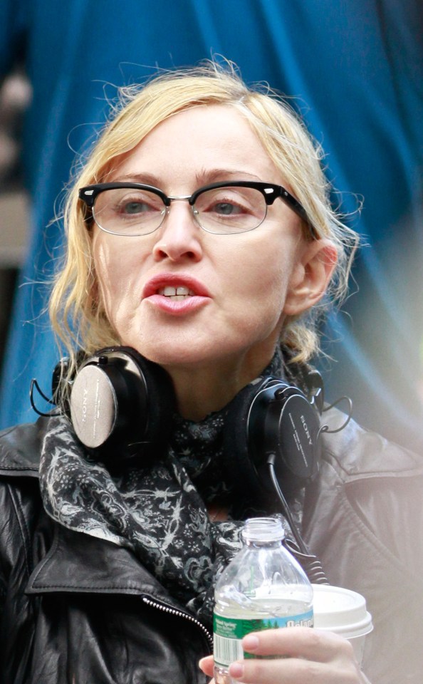 SEPTEMBER 2010: Directing her historical drama film W.E.