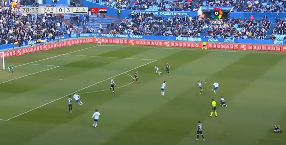Bebe scored an excellent goal from long range