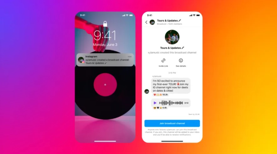 It mirrors popular messaging app Telegram, which lets users send one-way texts