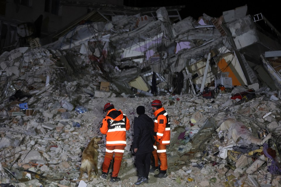 He was discovered under the rubble of a building in Turkey