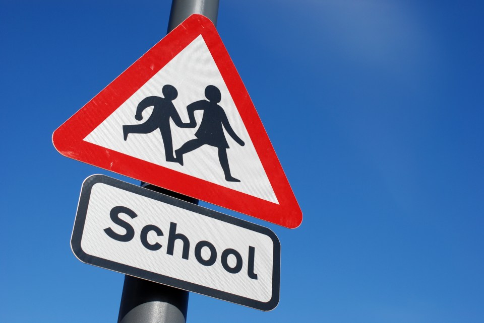 The mum admitted she'd parked on the white lines outside her son's primary school (file photo)