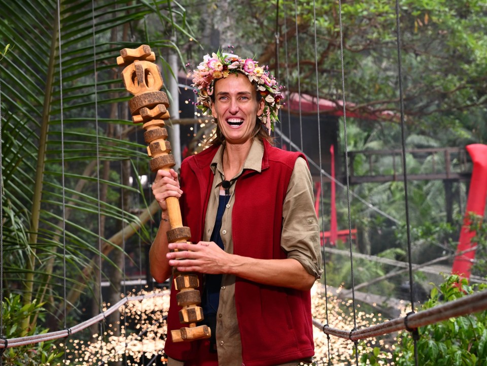 Months later, Scott was crowned queen of the jungle on I'm a Celeb...