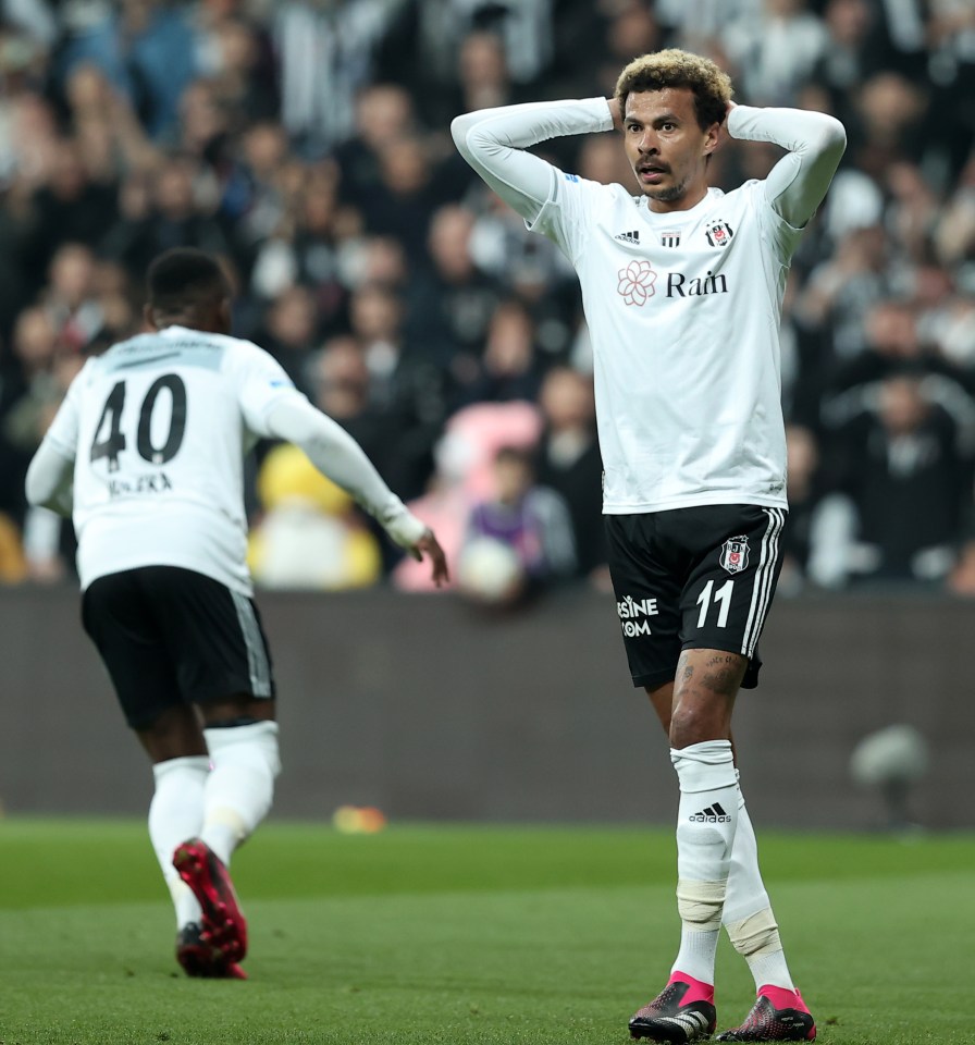Dele hasn't played for Besiktas since February