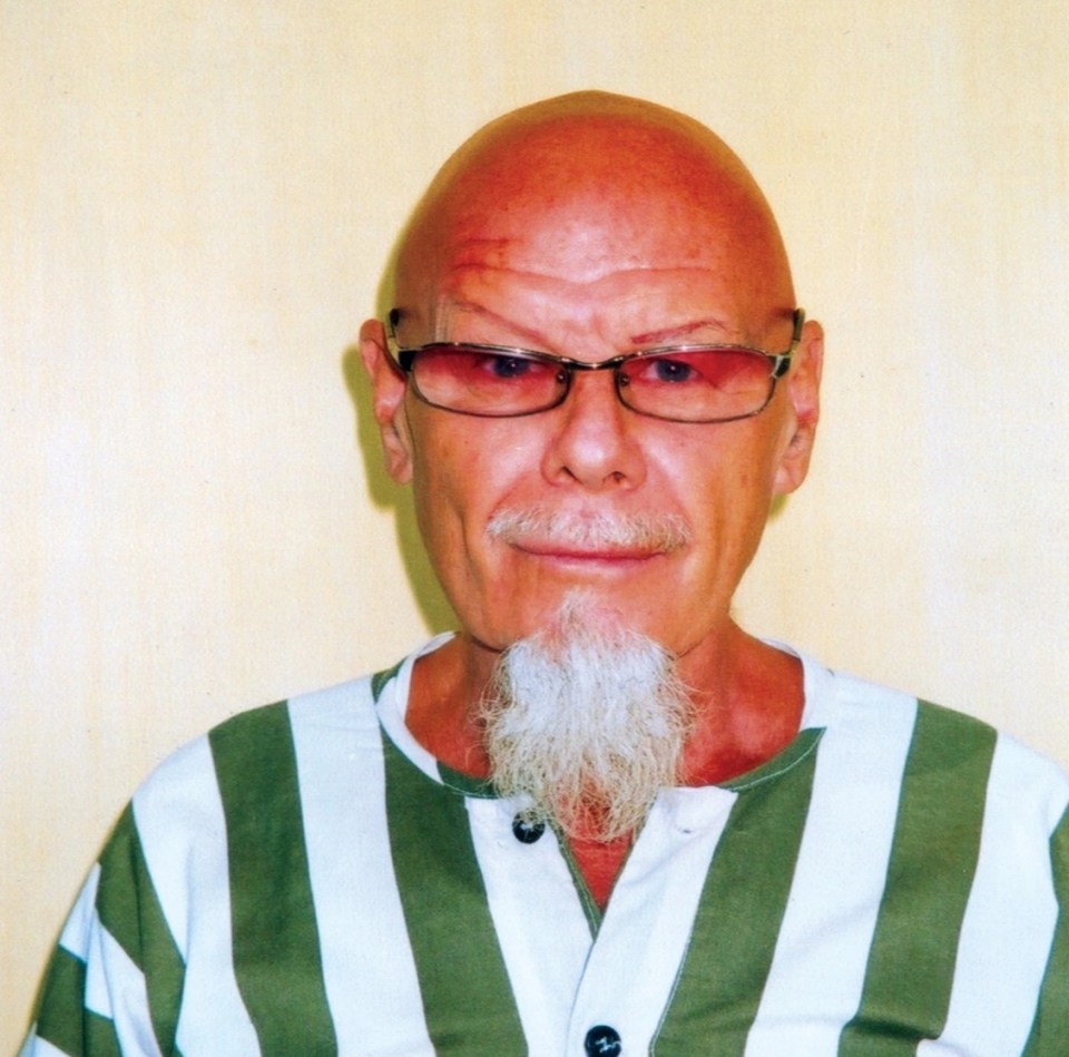 A mugshot released of Gary Glitter in Vietnam