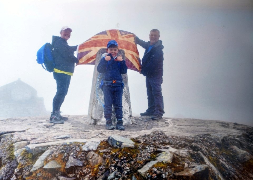 Charlie has even scaled Britain’s three highest peaks