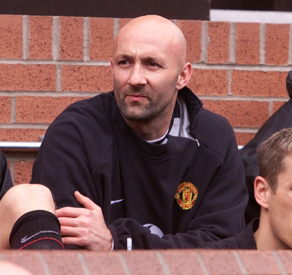 Barthez, pictured in 2003, would sport an altogether different look when he played for Man Utd