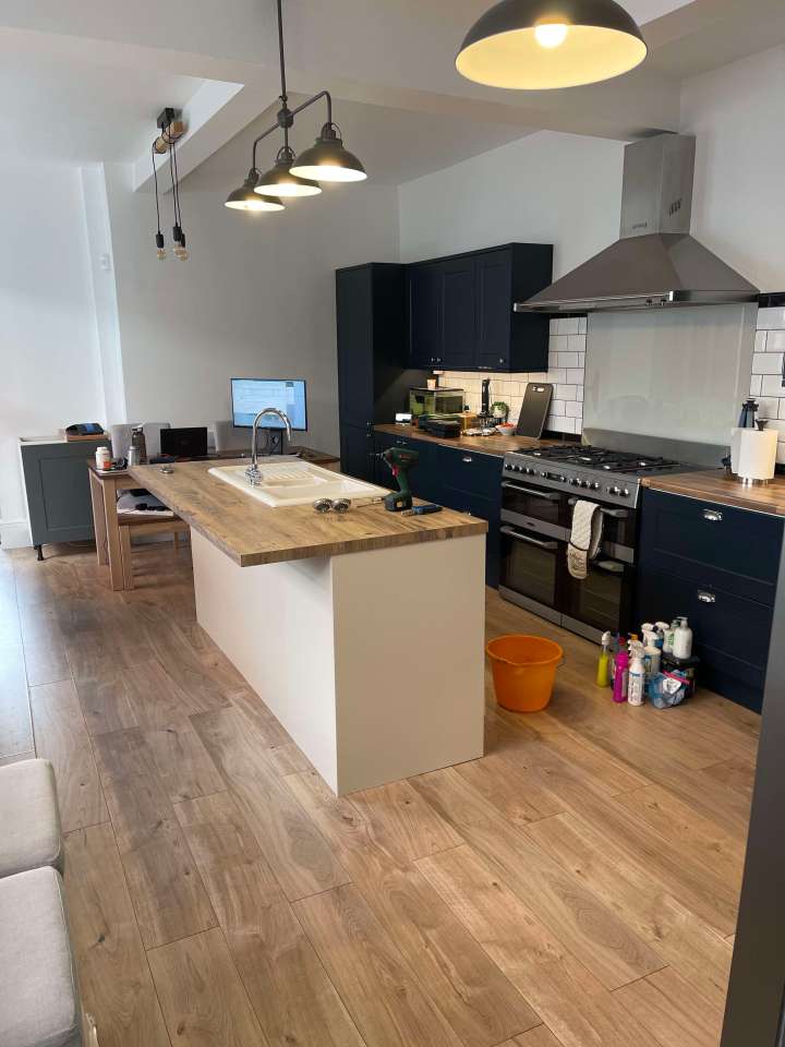 The kitchen cost £3k to overhaul and was the biggest expense