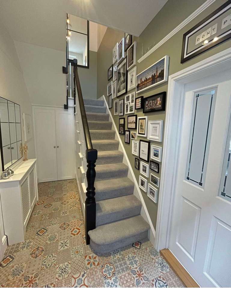 The hallway and corridor cost £2.5k to renovate
