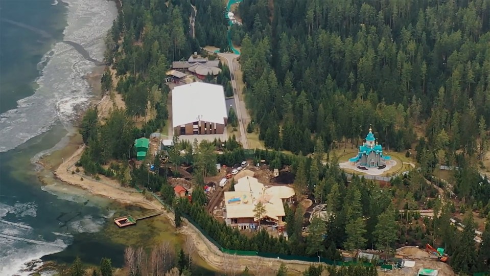 Gymnast Alina Kabaeva’s house in Valdai during reconstruction in 2021