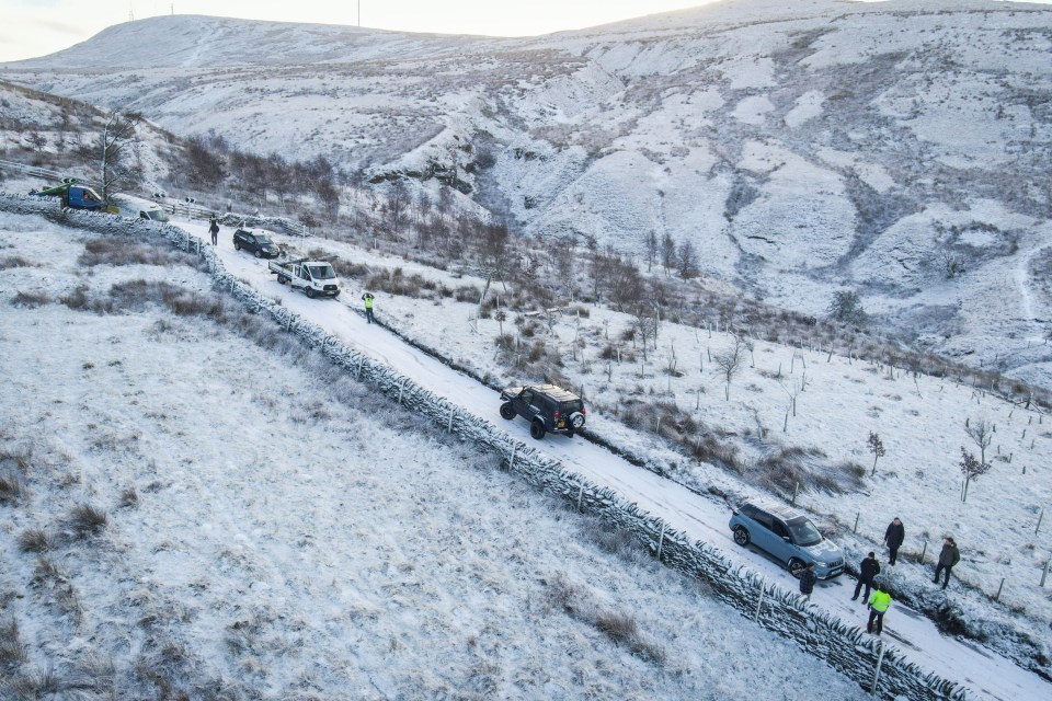 Some travel disruption is 'likely', with pictures showing heavy snow in Rivington, Lancashire in January
