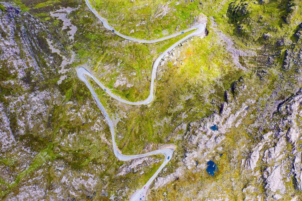 Located in the Scottish Highlands, the drive ascends to 626 metres above sea level