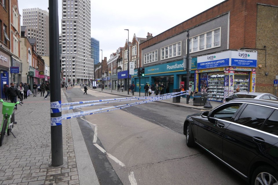 Four people have been arrested and two rushed to hospital following a disturbance in Wembley, North East London