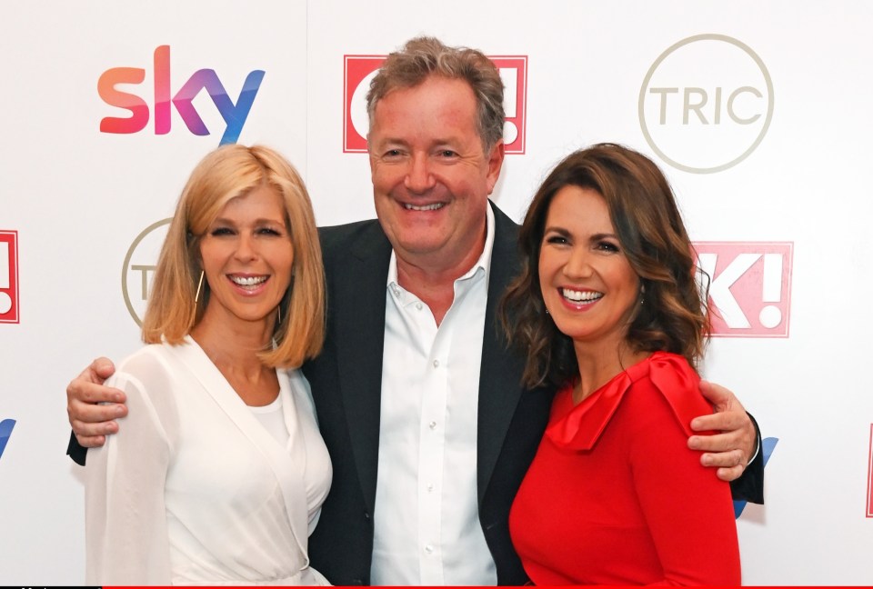 With Kate and fellow GMB presenter Susanna Reid in 2021