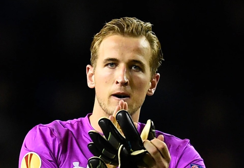 Harry Kane tried his hand in goal in 2014
