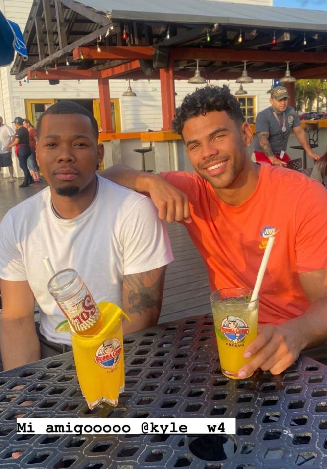 He has been posting snaps with his pal on holiday