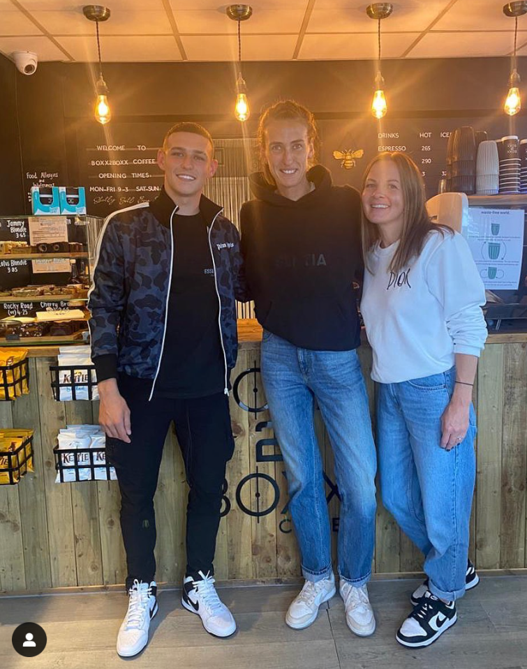 Phil Foden popped in to see Scott and Unitt