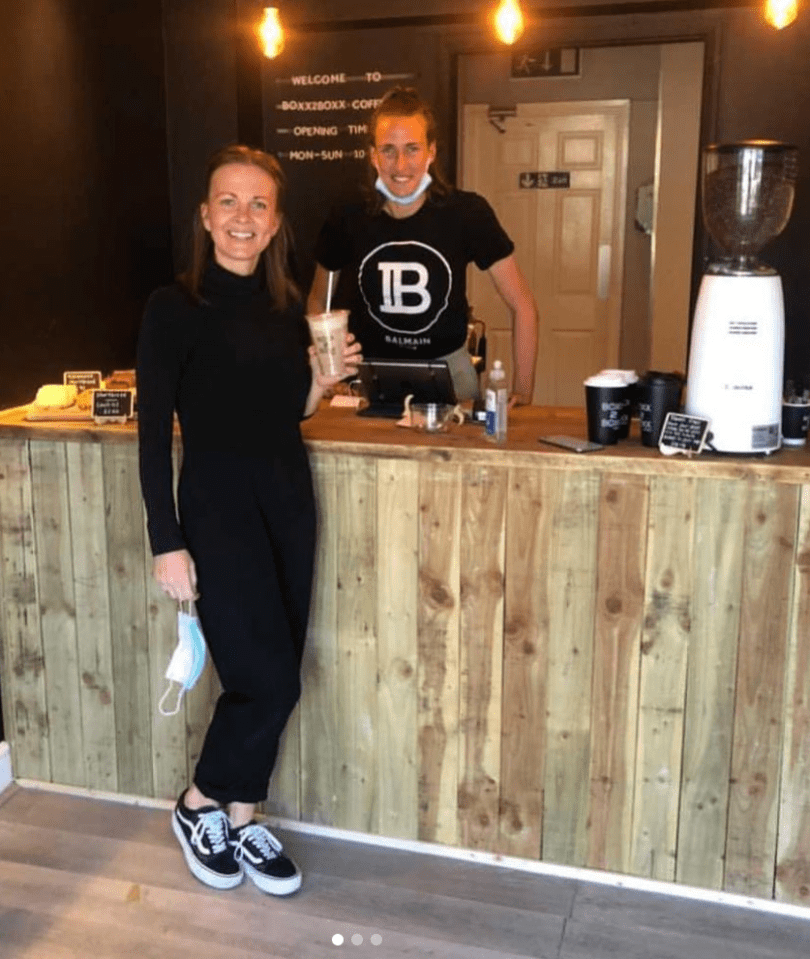 Unitt and Scott co-own a Manchester coffee shop