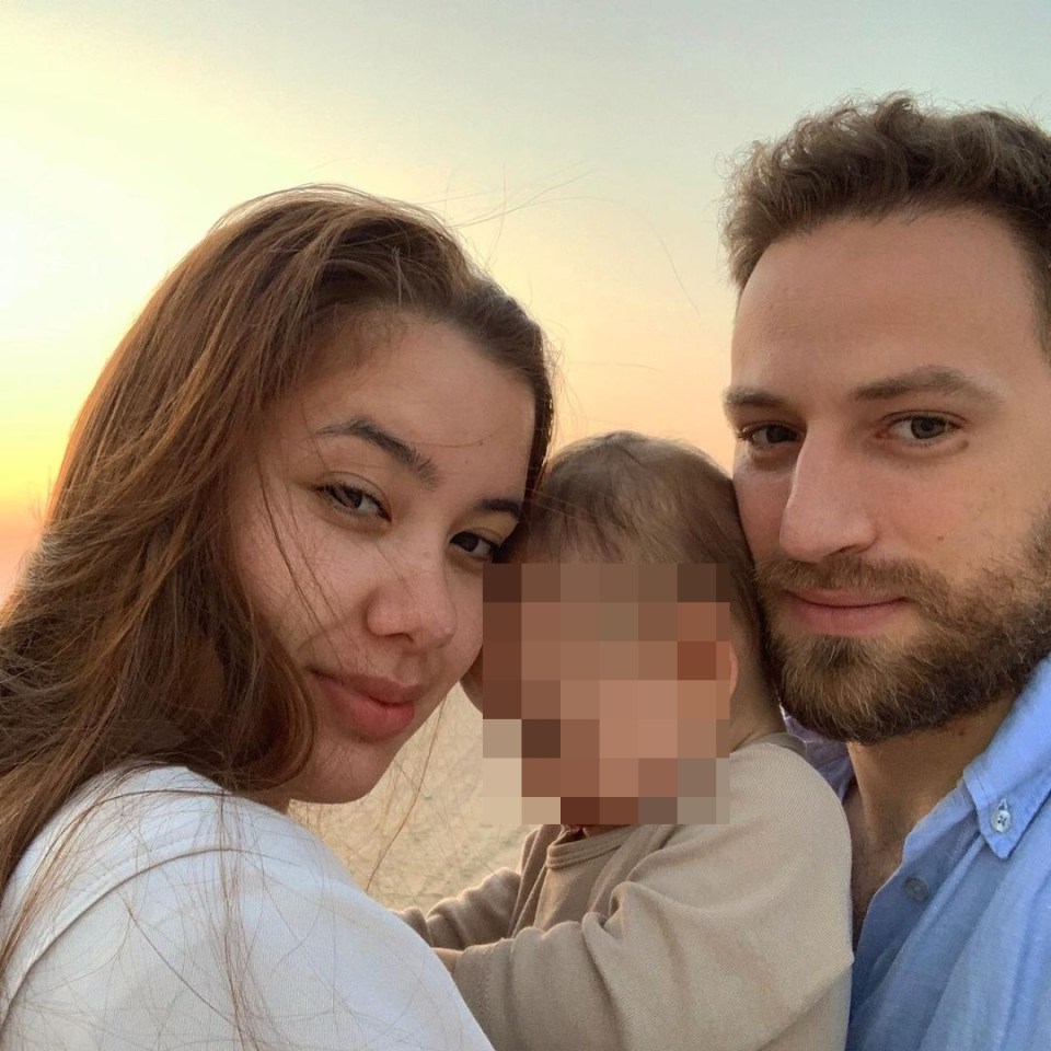 Caroline Crouch and her killer Babis Anagnostopoulos with their daughter, Lydia