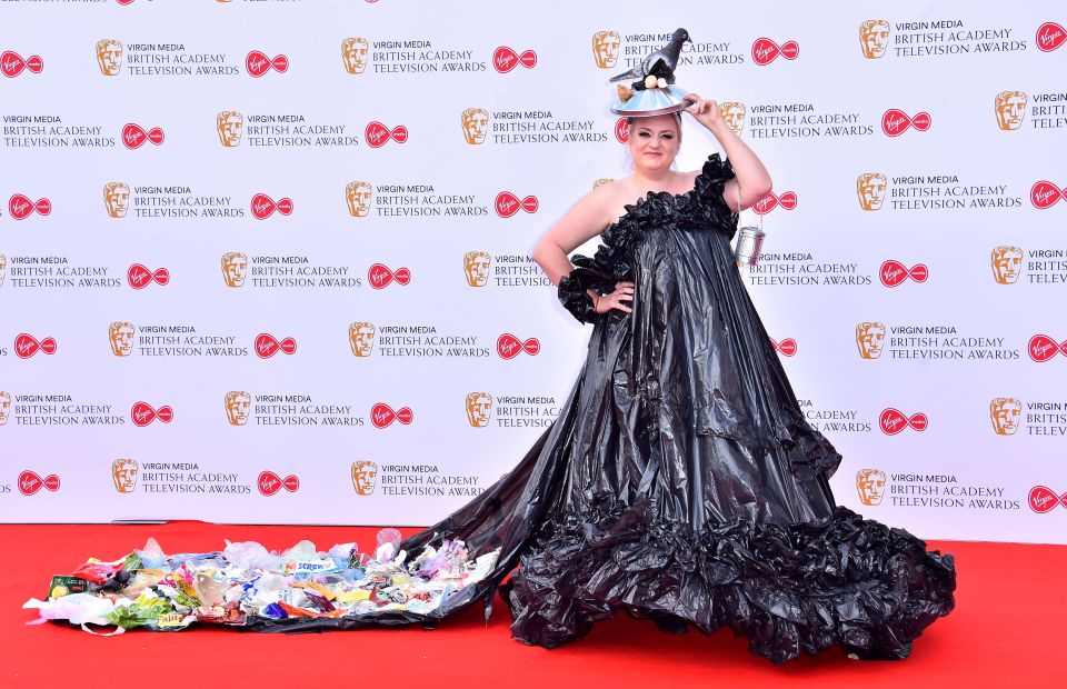 She wore a bin bag-themed dress to the awards the next year