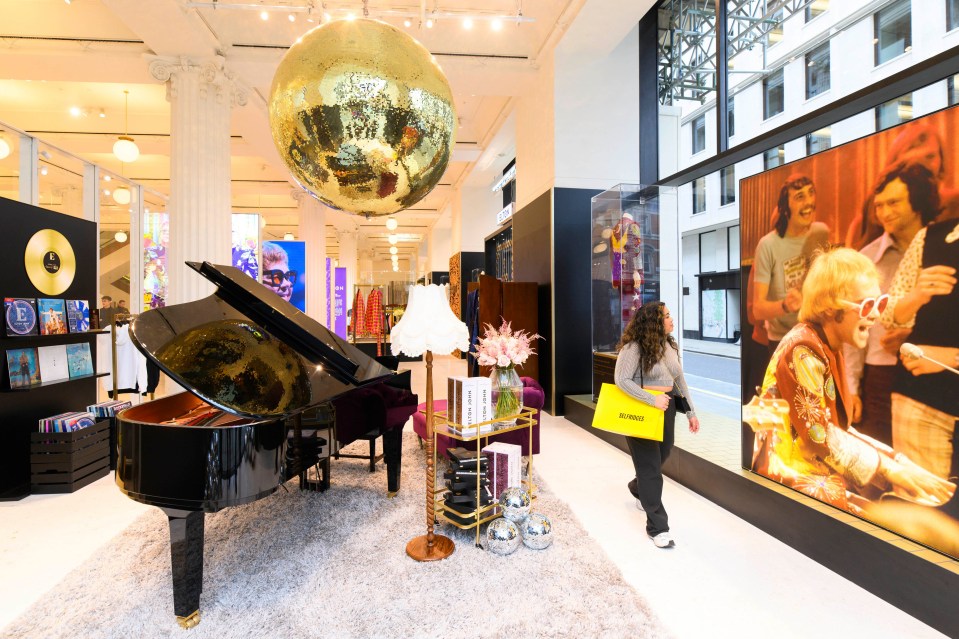 Selfridges in London will be celebrating Elton John's UK Farewell Yellow Brick Road tour with an exhibition