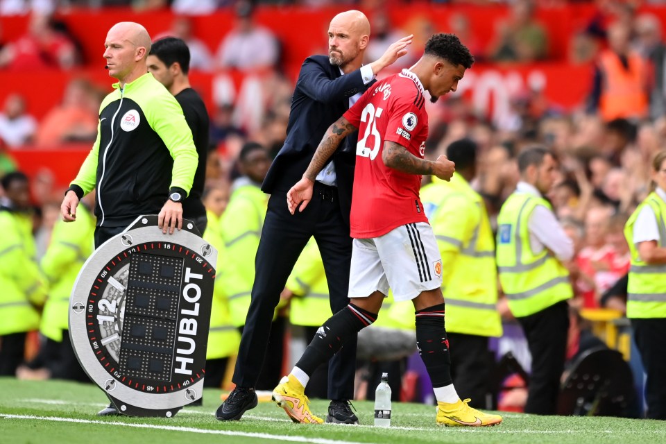 Sancho has been exiled from the United squad and sent to the youth team