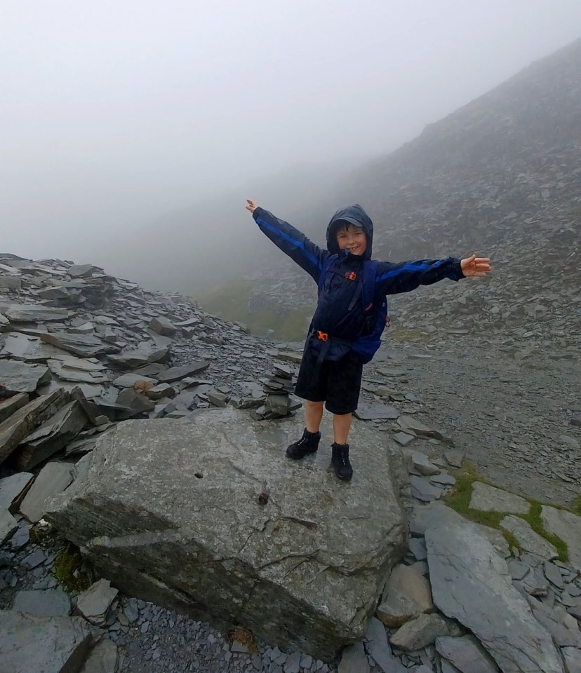 Charlie says he loves exploring and ticking the peaks off