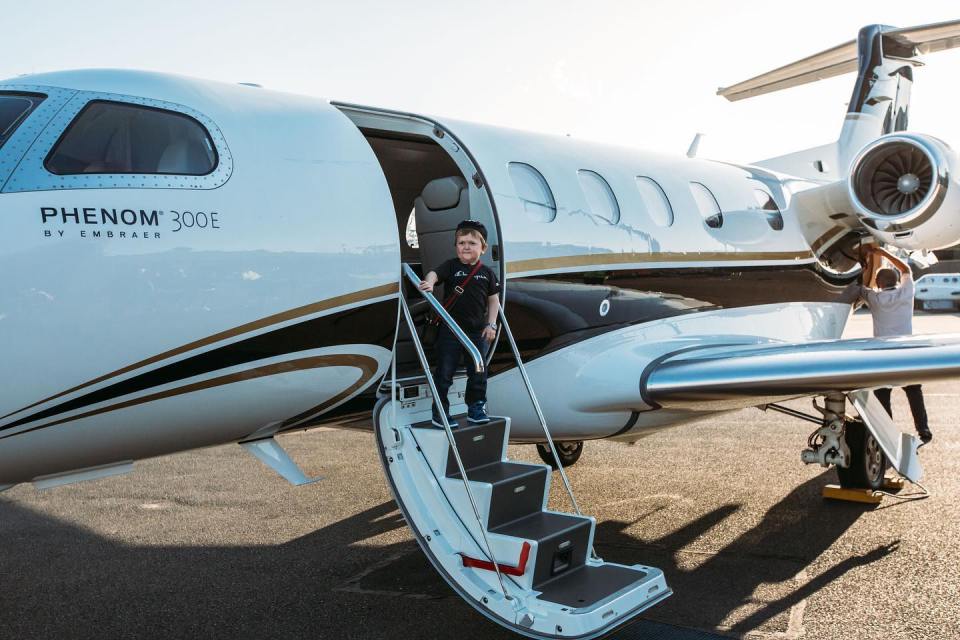 He can often be seen posing next to private jets and sports cars