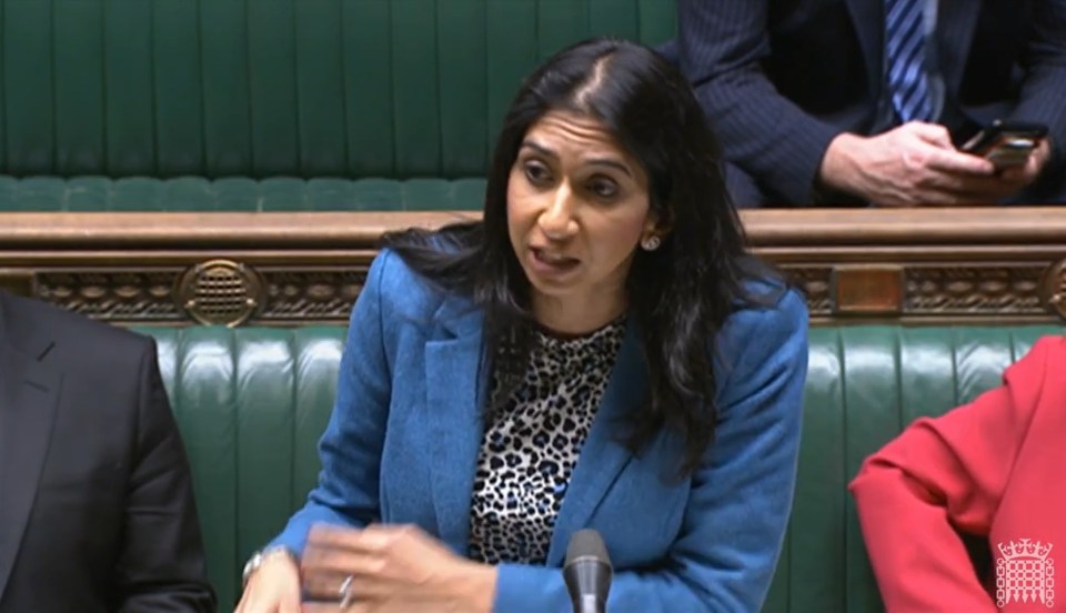 Suella Braverman didn't rule out housing migrants on cruise ships as she gave evidence to a Lords committee back in December