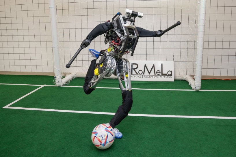 ARTEMIS' knack for navigating uneven terrain has made it pretty successful at playing sports