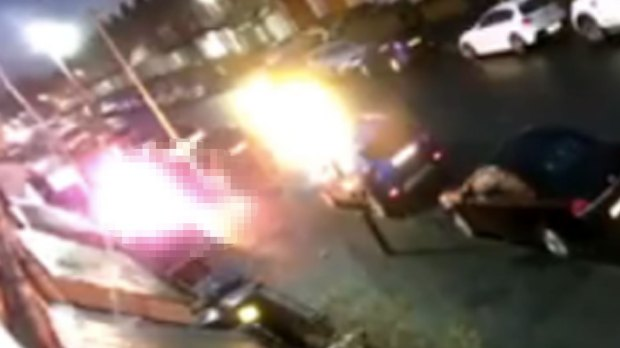 Shocking video shows him being lit on fire in Birmingham