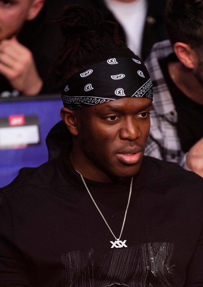 KSI seen in attendance during UFC 286