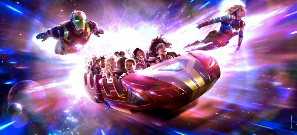 An Avengers: Power The Night drone show, dedicated to the Marvel superheroes, will light up the skies until May 8