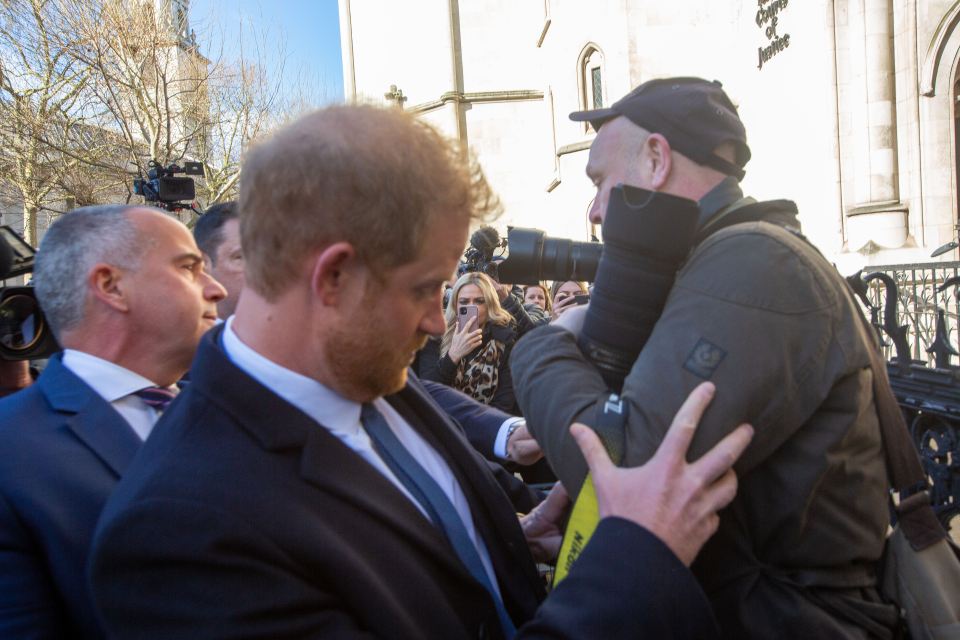 A photographer bumped into the royal