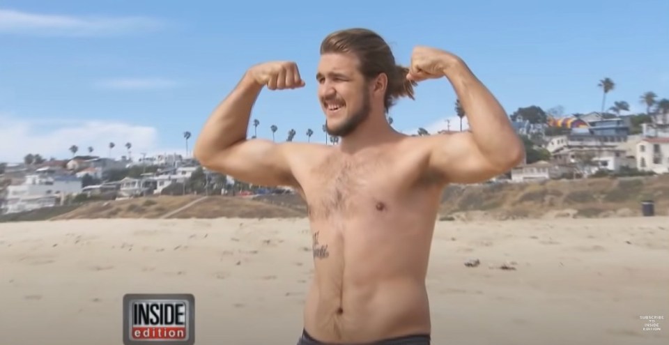 Richard now works as a Hollywood stuntman