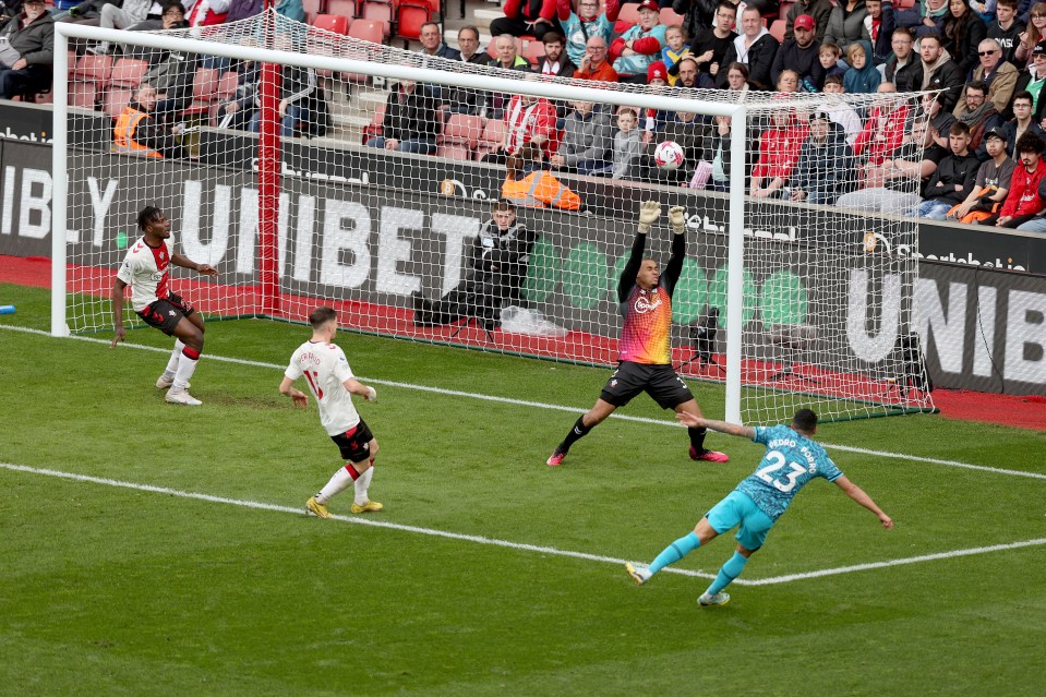 : Pedro Porro opens the scoring