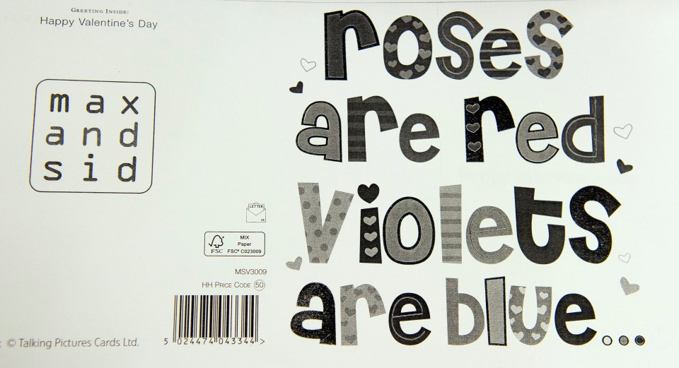 Pistorius choked back tears as he was asked to read out the card from Reeva