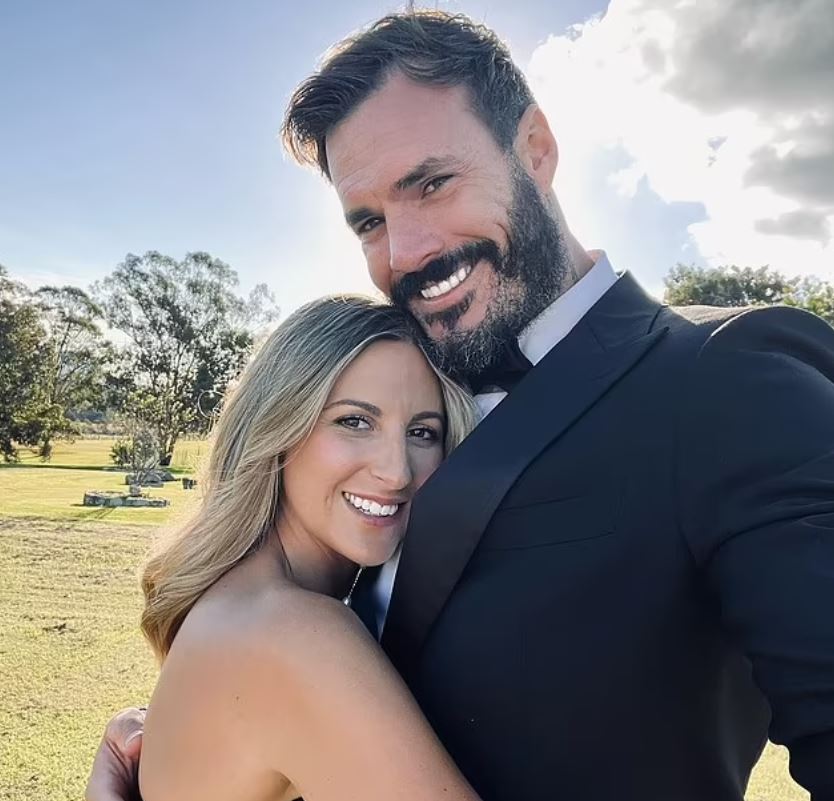 Irena and Locky Gilbert tied the knot in Melbourne on Friday ahead of the rowdy reception