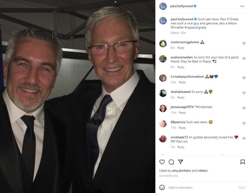 Paul Hollywood told how the star was a 'nice guy' and 'genuine'