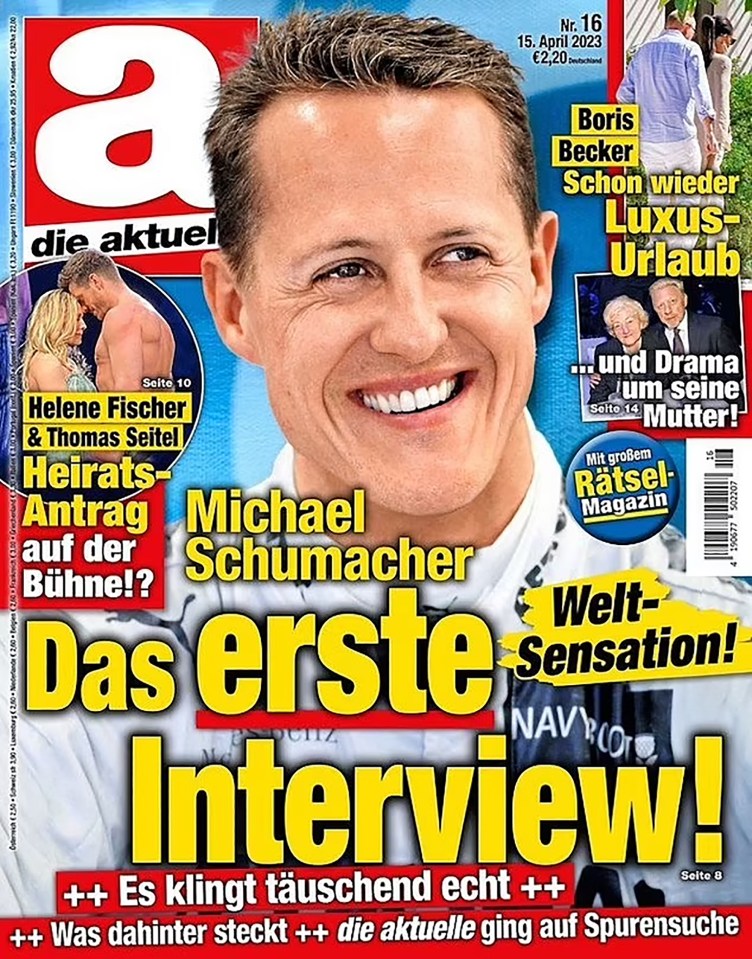Die Aktuelle touted the article as a 'world first interview'